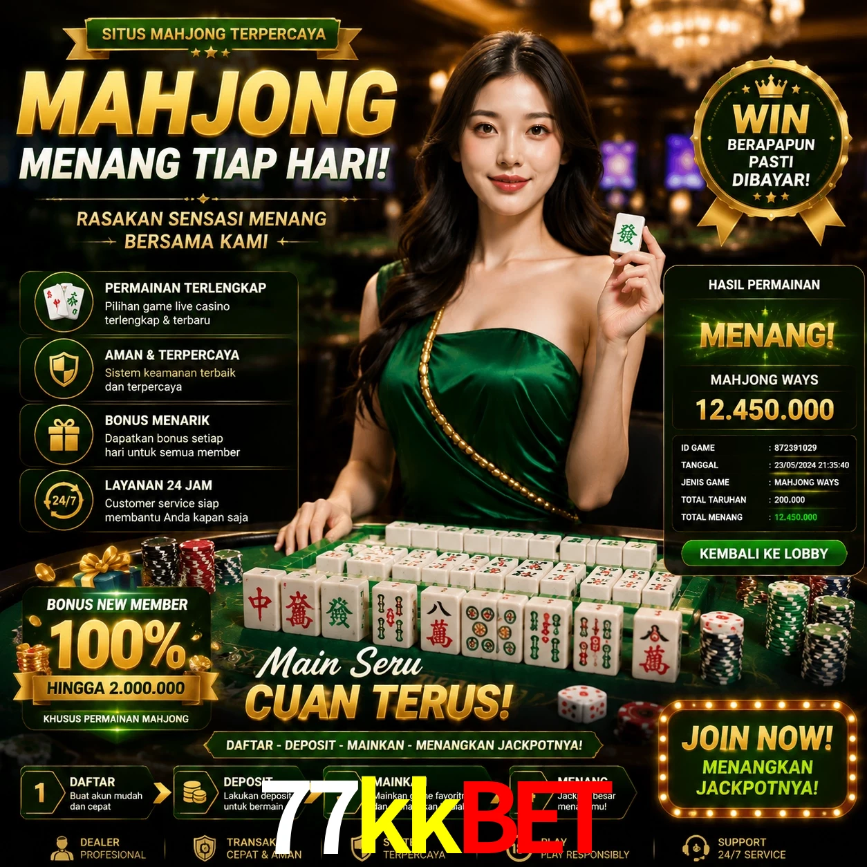 Cashback VIP 77kkbet - reembolso semanal